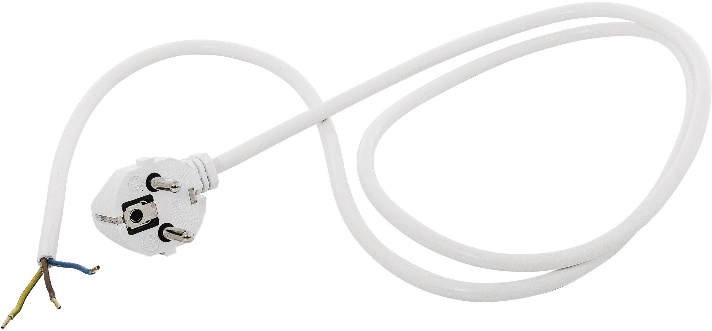 HAWA 1008289 Strom Anschlusskabel Weiß 2.50 m