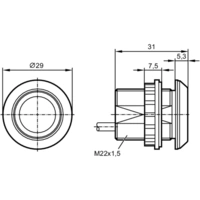Ifm Electronic Kapazitiver Näherungsschalter KT5310 KT5310 M22 PNP (Ø x H) 32 mm x 31 mm Ifm Electronic Kapazitiver Näherungsschalter KT5310 KT5310 M22 PNP (Ø x H) 32 mm x 31 mm