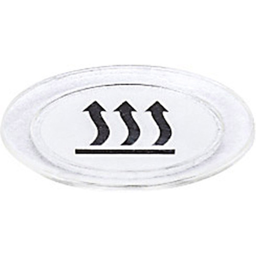 Disque de symbole pour bouton-poussoir ifm Electronic E12458 transparent (Ø x H) 20.4 mm x 1.85 mm Adapté pour capteurs: Ifm type