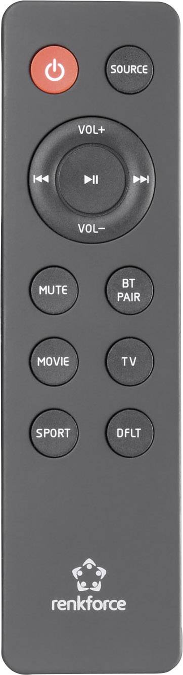 Renkforce RF-TB240WW Soundbar Schwarz inkl. kabellosem Subwoofer, Bluetooth®, NFC