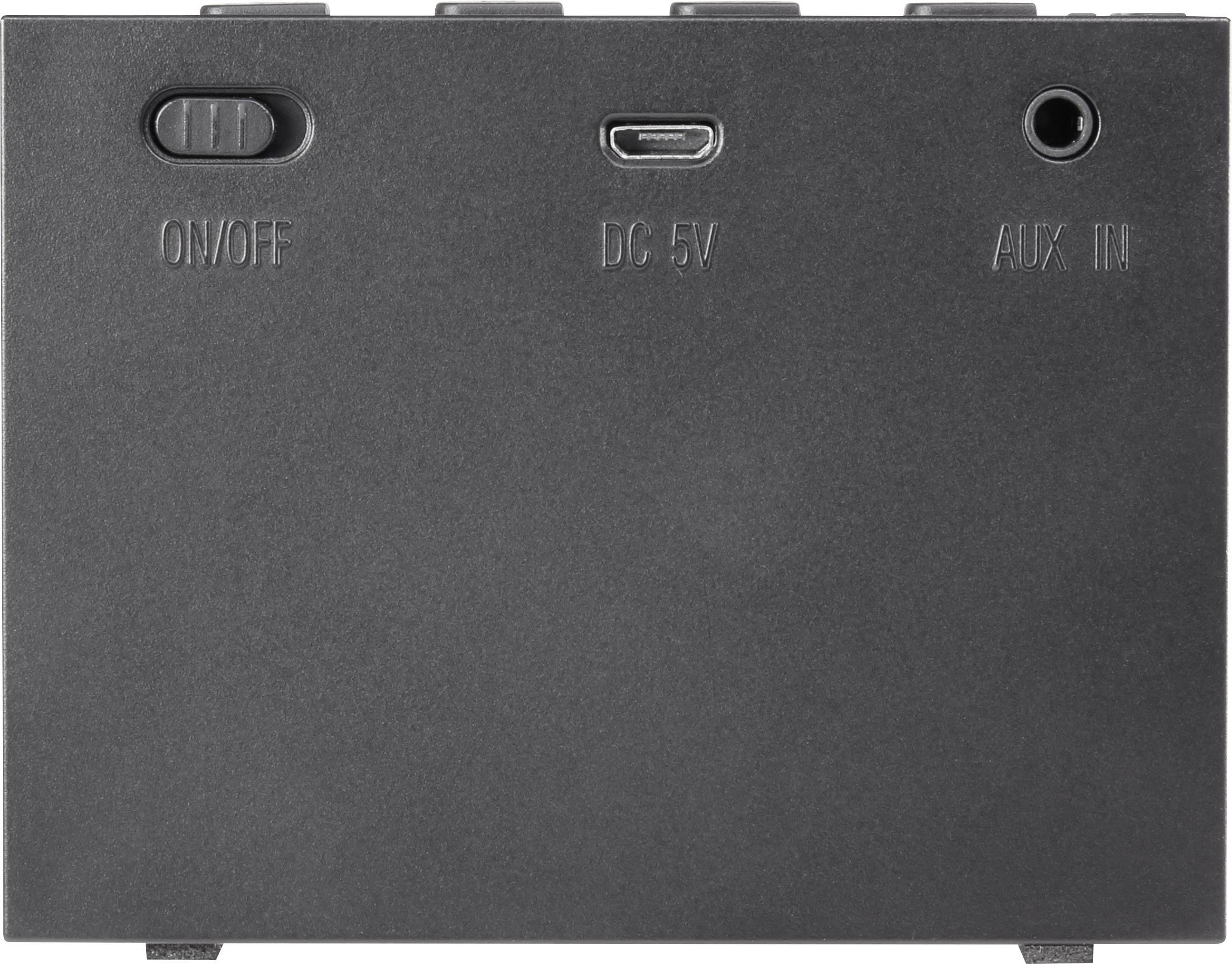 Renkforce BlackBox1 Bluetooth® Lautsprecher Freisprechfunktion, AUX Schwarz