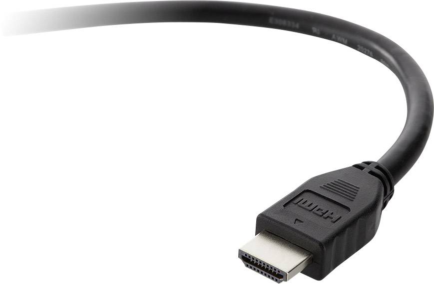 Belkin HDMI Anschlusskabel HDMI-A Stecker, HDMI-A Stecker 1.50 m Schwarz F3Y017BT1.5MBLK 4K UHD HDMI-Kabel