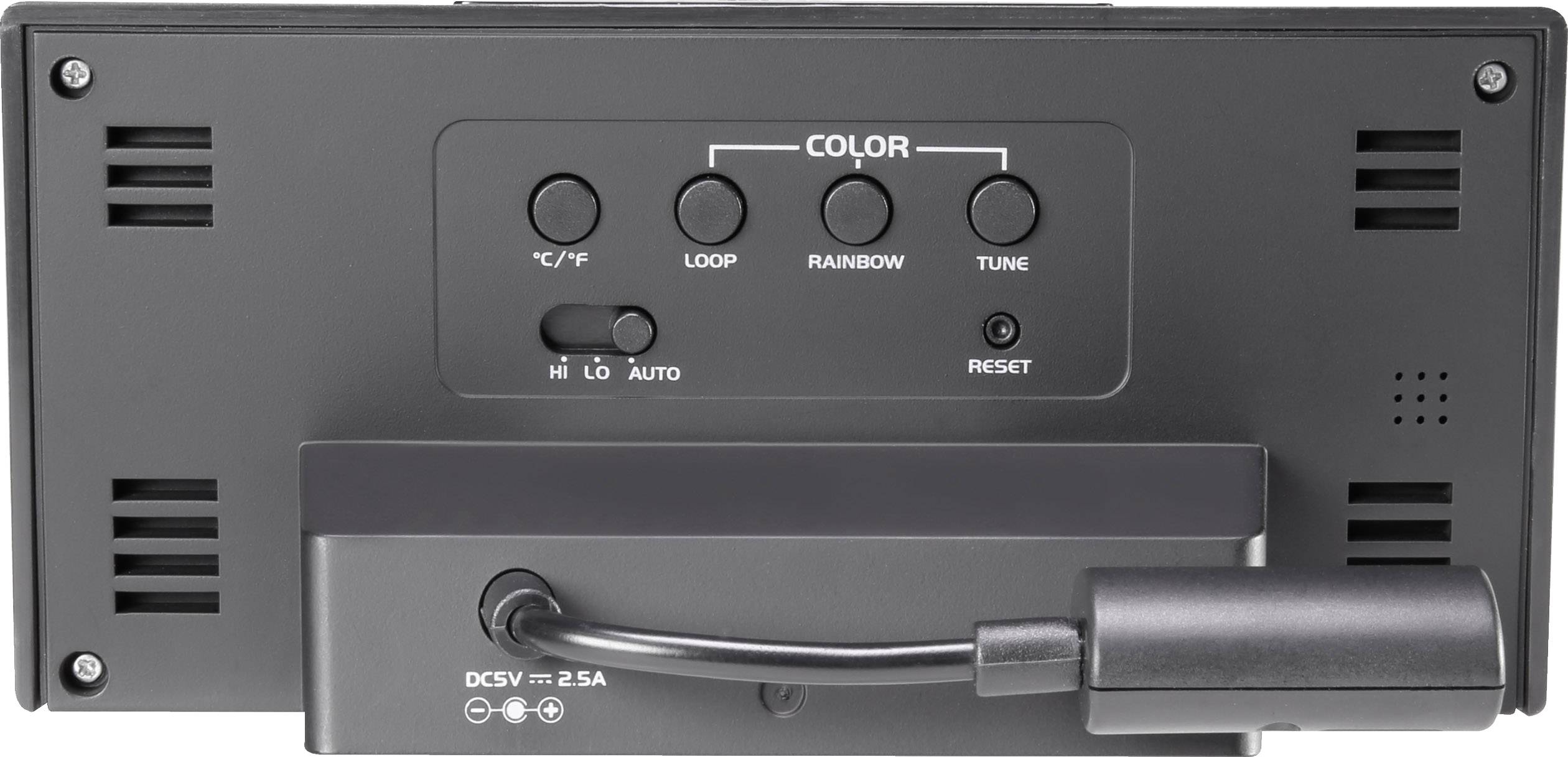 Eurochron EFW410 Quarz Wecker Schwarz Alarmzeiten 1