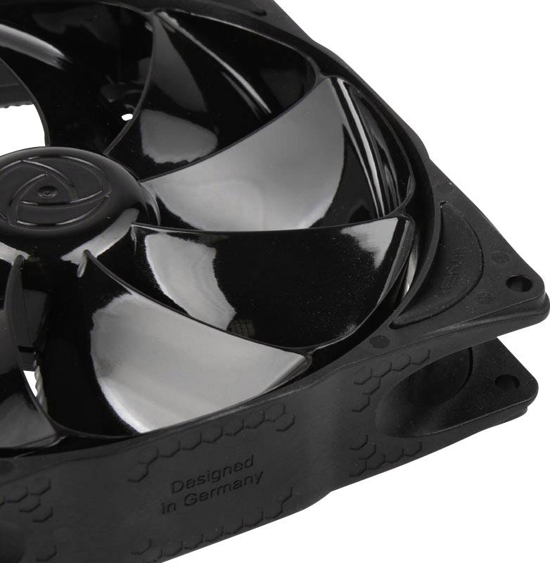 NoiseBlocker NB-eLoop B14-PS Black Edition PC-Gehäuse-Lüfter Schwarz (B x H x T) 140 x 140 x 29mm