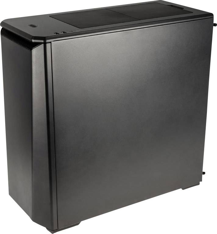 Phanteks P400S Midi-Tower PC-Gehäuse Anthrazit 2 vorinstallierte Lüfter, Für AIO Wasserkühlung geeignet, gedämmt, Seitenfenster