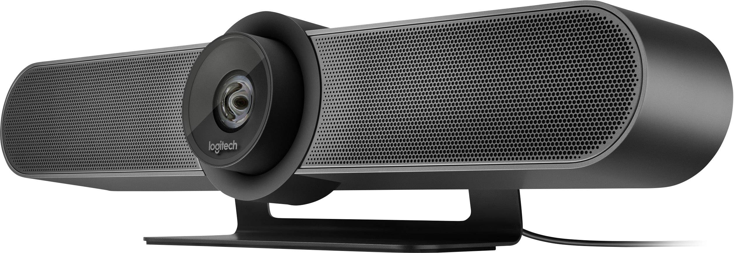 Logitech MeetUp 4K-Webcam 3840 x 2160 Pixel Standfuß, Klemm-Halterung