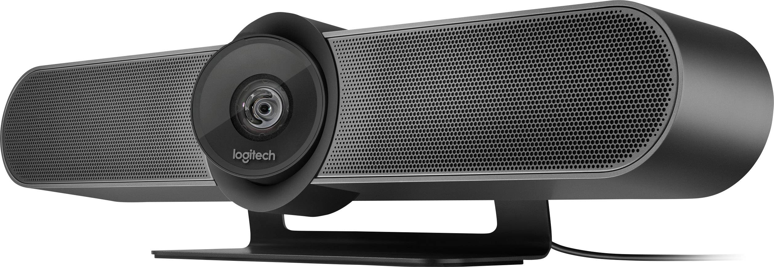 Logitech MeetUp 4K-Webcam 3840 x 2160 Pixel Standfuß, Klemm-Halterung