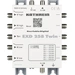 Kathrein EXD 258 Twin SAT Multischalter Kaskade Unicable Eingänge (Multischalter): 5 (4 SAT/1 terrestrisch) Teilnehmer-Anzahl: 16 Kathrein EXD 258 Twin SAT Multischalter Kaskade Unicable Eingänge (Multischalter): 5 (4 SAT/1 terrestrisch) Teilnehmer-Anzahl: 16