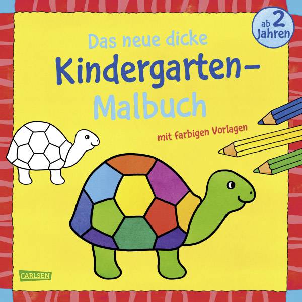 Vedes Das neue, dicke Kindergarten-Malbuch: Mit farbigen Vorlagen und lustiger Fehle 118047 1St.