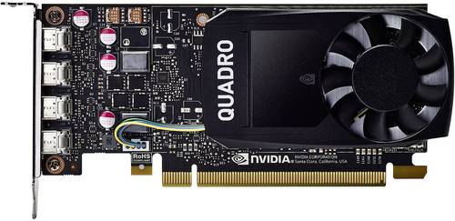 PNY Workstation-Grafikkarte Nvidia Quadro P1000 4GB GDDR5-RAM PCIe x16 Mini DisplayPort