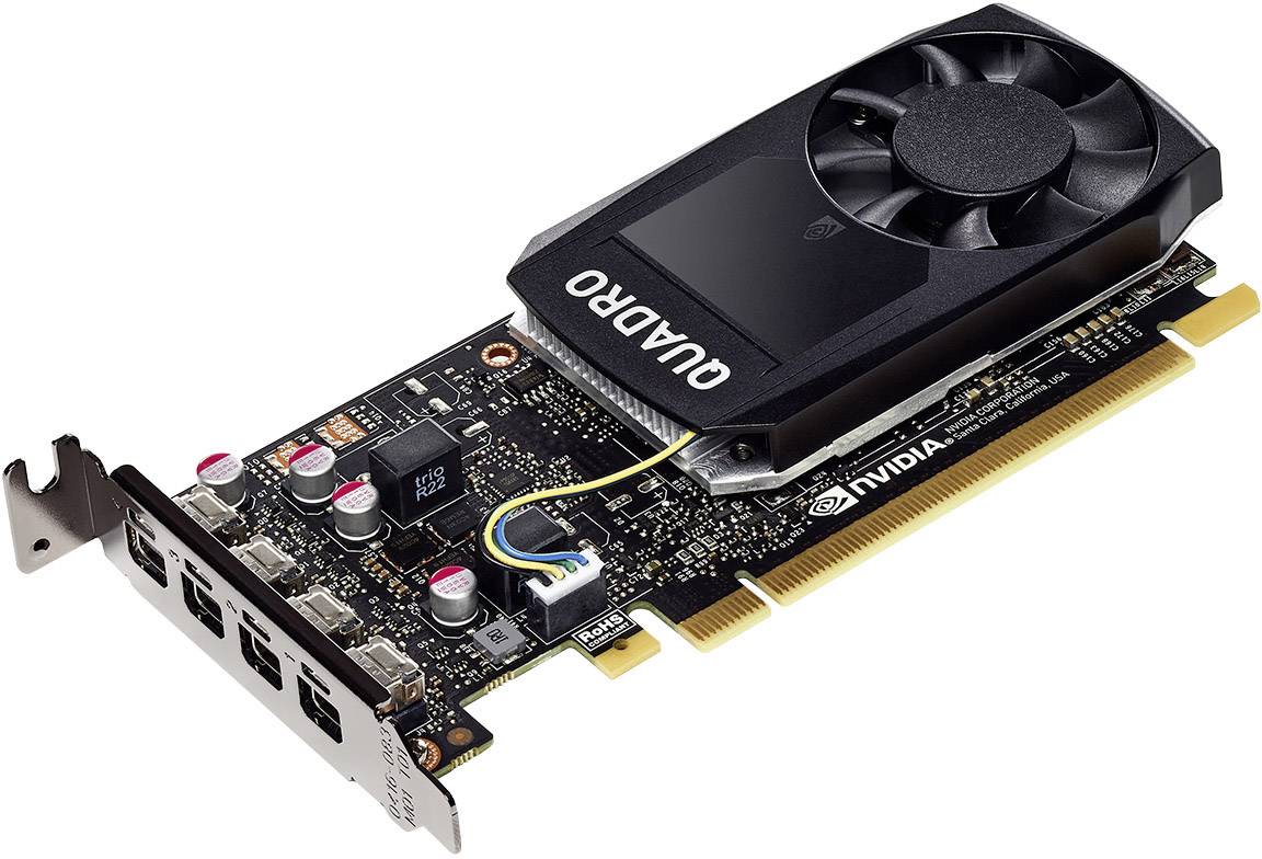 PNY Workstation-Grafikkarte Nvidia Quadro P1000 4GB GDDR5-RAM PCIe x16 Mini DisplayPort