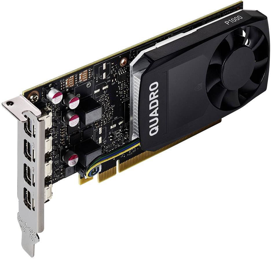 PNY Workstation-Grafikkarte Nvidia Quadro P1000 4GB GDDR5-RAM PCIe x16 Mini DisplayPort