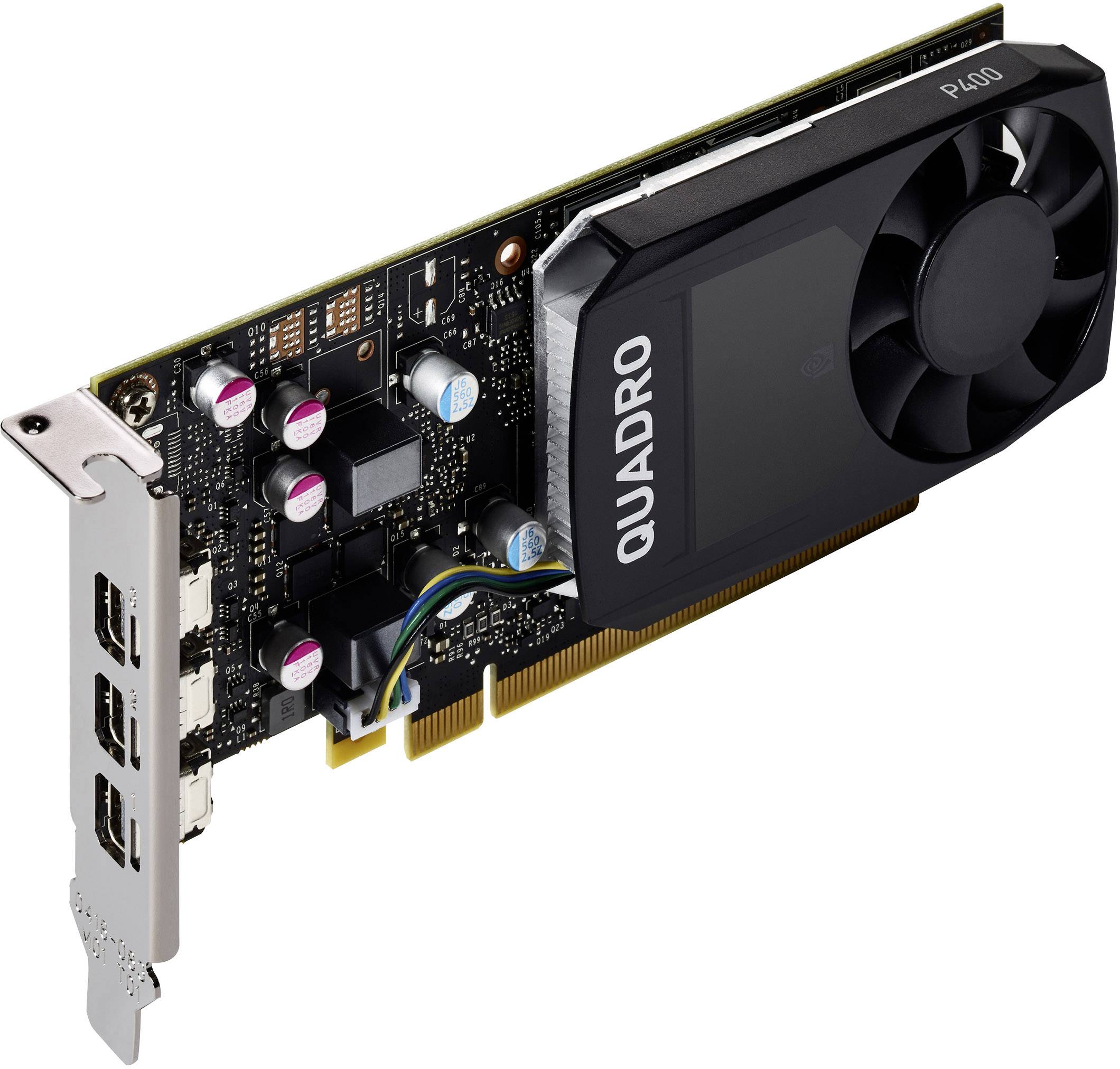 PNY Workstation-Grafikkarte Nvidia Quadro P400 2GB GDDR5-RAM PCIe x16 Mini DisplayPort