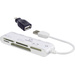 Renkforce All-in-One USB-C™ / USB2.0 Speicherkartenleser CR45e - für Tablets, Smartphones und PC, Weiß