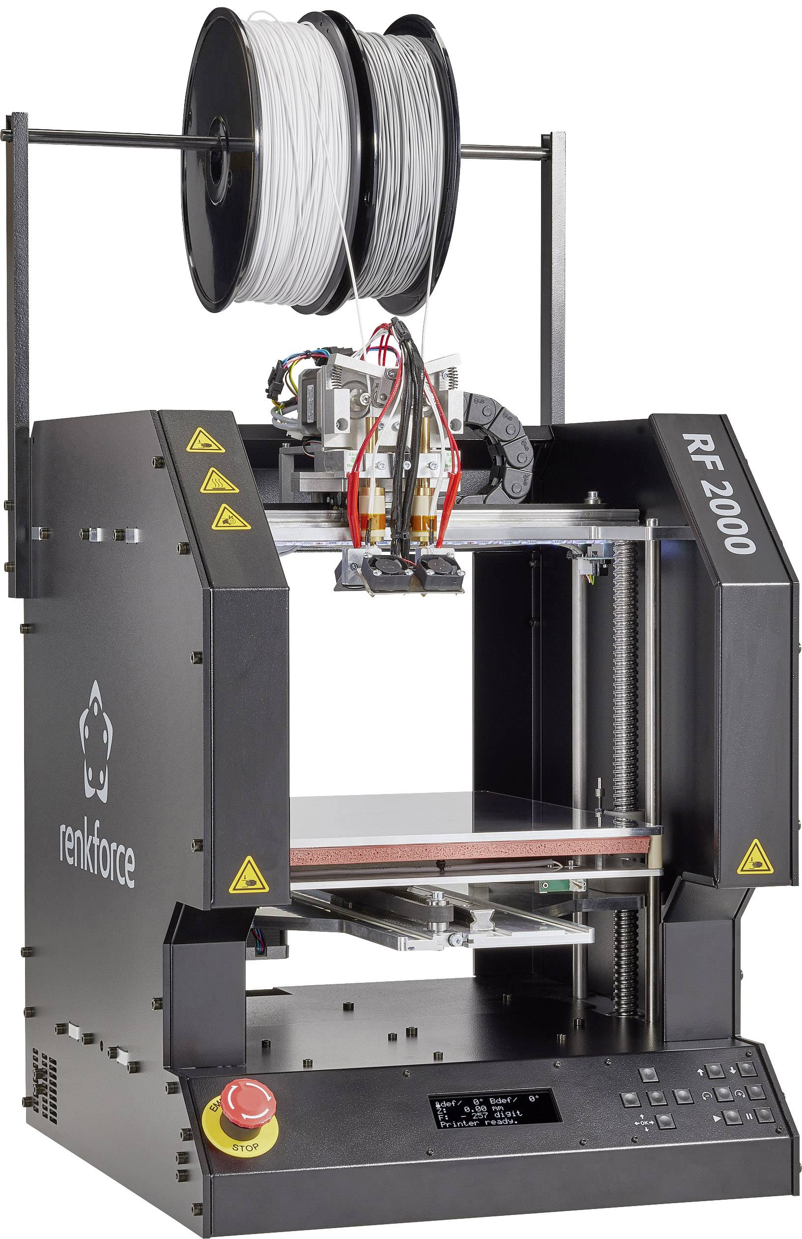 Renkforce RF2000v2 Dual 3D Drucker Fertiggerät beheizbares Druckbett