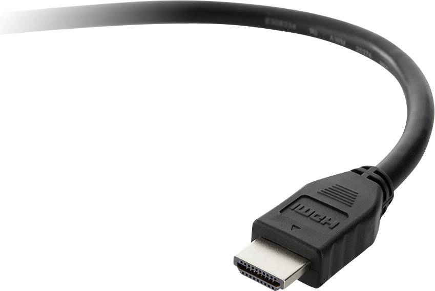 Belkin HDMI Anschlusskabel HDMI-A Stecker, HDMI-A Stecker 5.00 m Schwarz F3Y017bt5M-BLK 4K UHD HDMI-Kabel