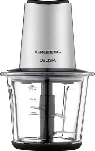 Grundig CH 8680 Zerkleinerer 800W Edelstahl, Schwarz