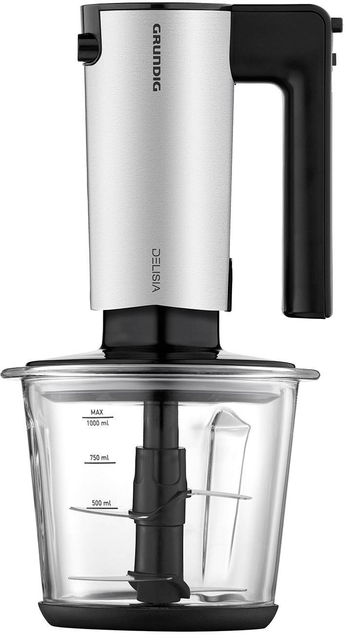 Grundig HM 8680 Handmixer 700 W Edelstahl, Schwarz