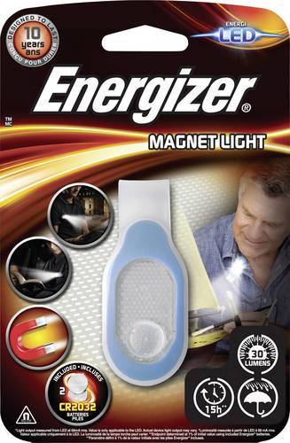 Energizer Magnet Light LED Mini-Taschenlampe mit Magnethalterung batteriebetrieben 30lm 80