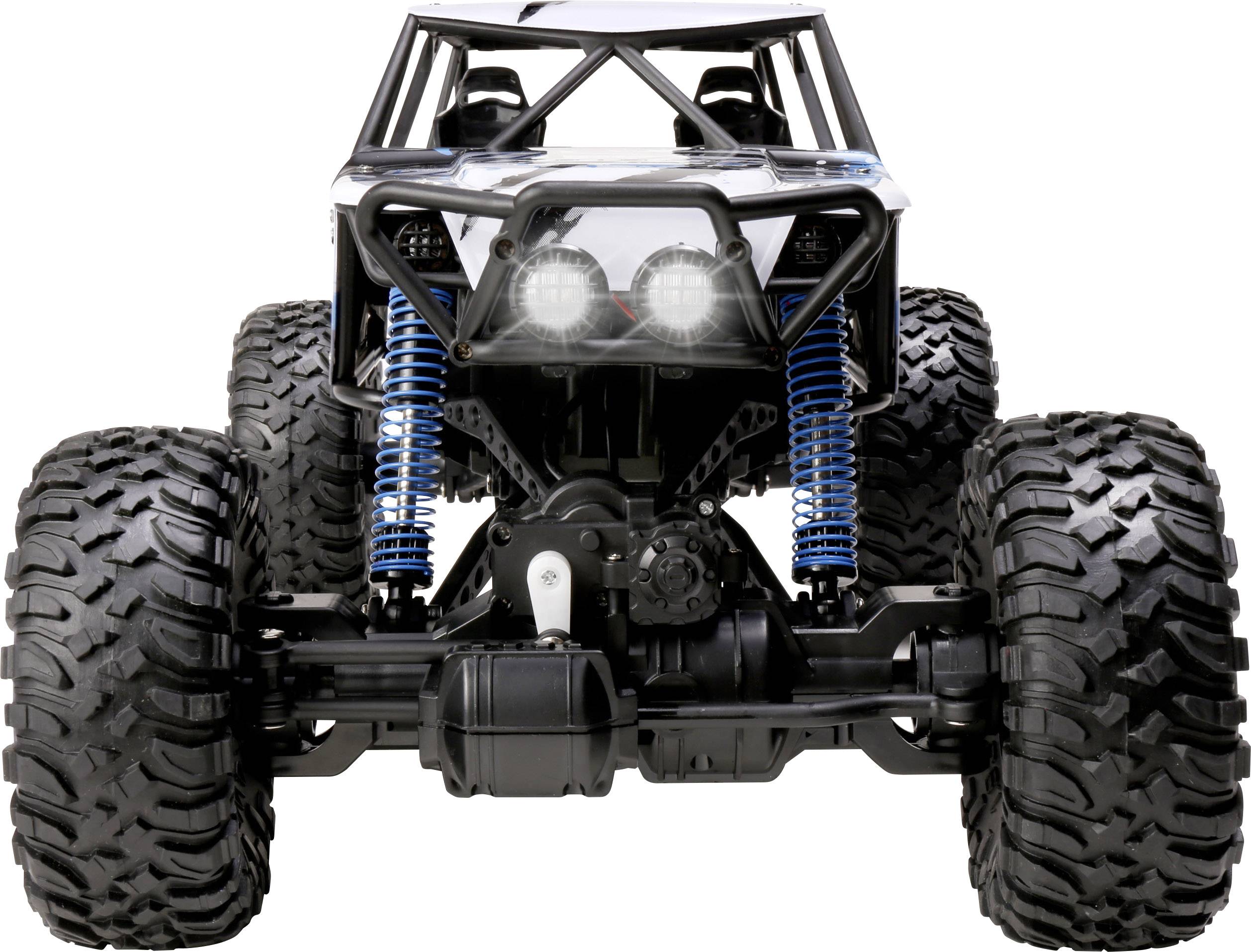 Reely Rock Crawler Brushed 1:10 RC Modellauto Elektro Crawler Allradantrieb (4WD) 100% RtR 2,4GHz inkl. Akku, Ladegerät und