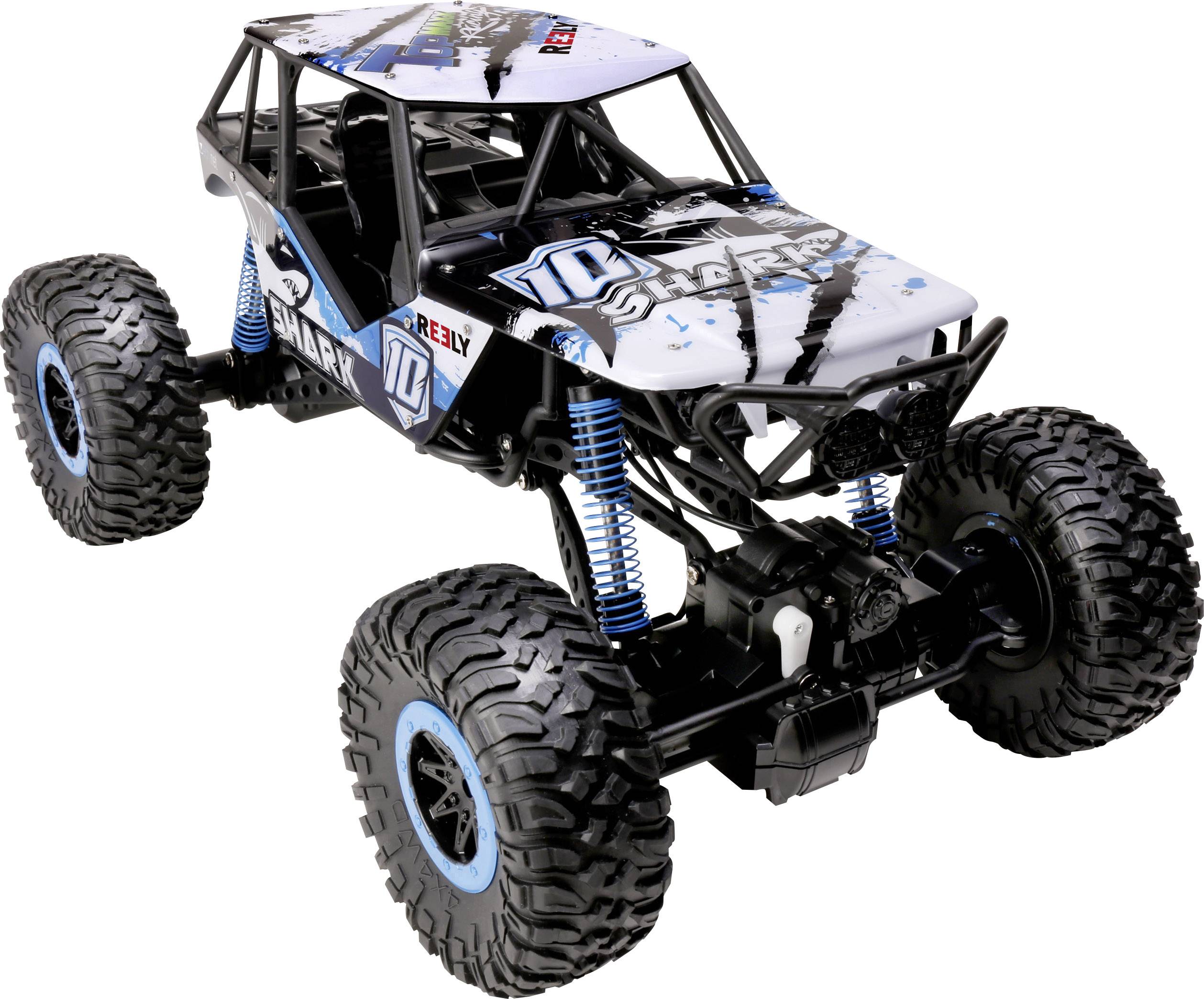 Reely Rock Crawler Brushed 1:10 RC Modellauto Elektro Crawler Allradantrieb (4WD) 100% RtR 2,4GHz inkl. Akku, Ladegerät und