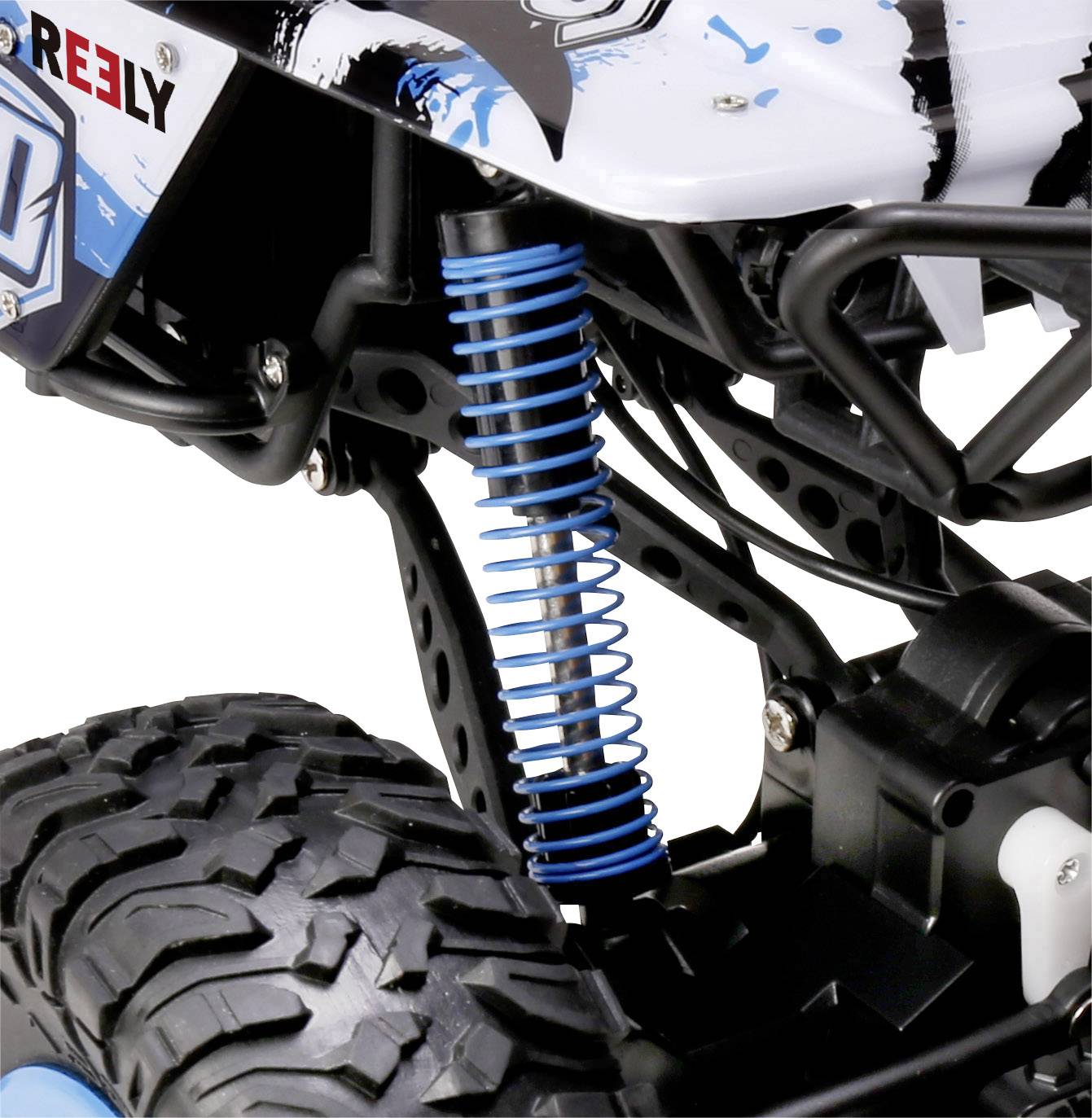 Reely Rock Crawler Brushed 1:10 RC Modellauto Elektro Crawler Allradantrieb (4WD) 100% RtR 2,4GHz inkl. Akku, Ladegerät und