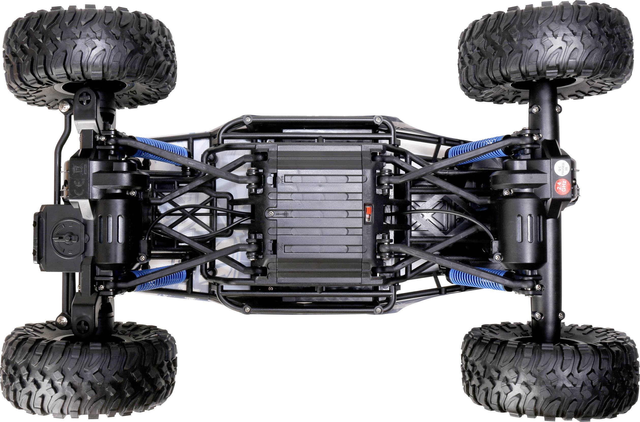 Reely Rock Crawler Brushed 1:10 RC Modellauto Elektro Crawler Allradantrieb (4WD) 100% RtR 2,4GHz inkl. Akku, Ladegerät und