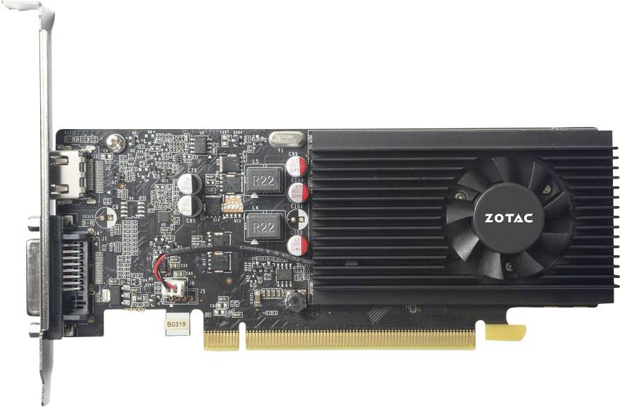 Zotac Grafikkarte Nvidia GeForce GT1030 2GB GDDR5-RAM PCIe HDMI®, DVI Low Profile