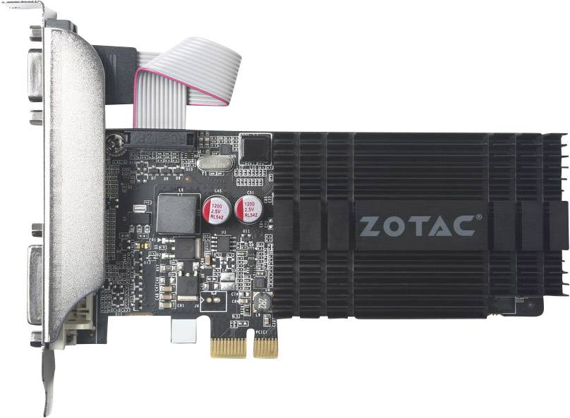 Zotac Grafikkarte Nvidia GeForce GT710  1 GB DDR3-RAM PCIe x1 HDMI®, DVI, VGA
