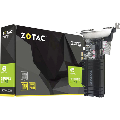 Zotac Grafikkarte Nvidia GeForce GT710  1 GB DDR3-RAM PCIe x1 HDMI®, DVI, VGA