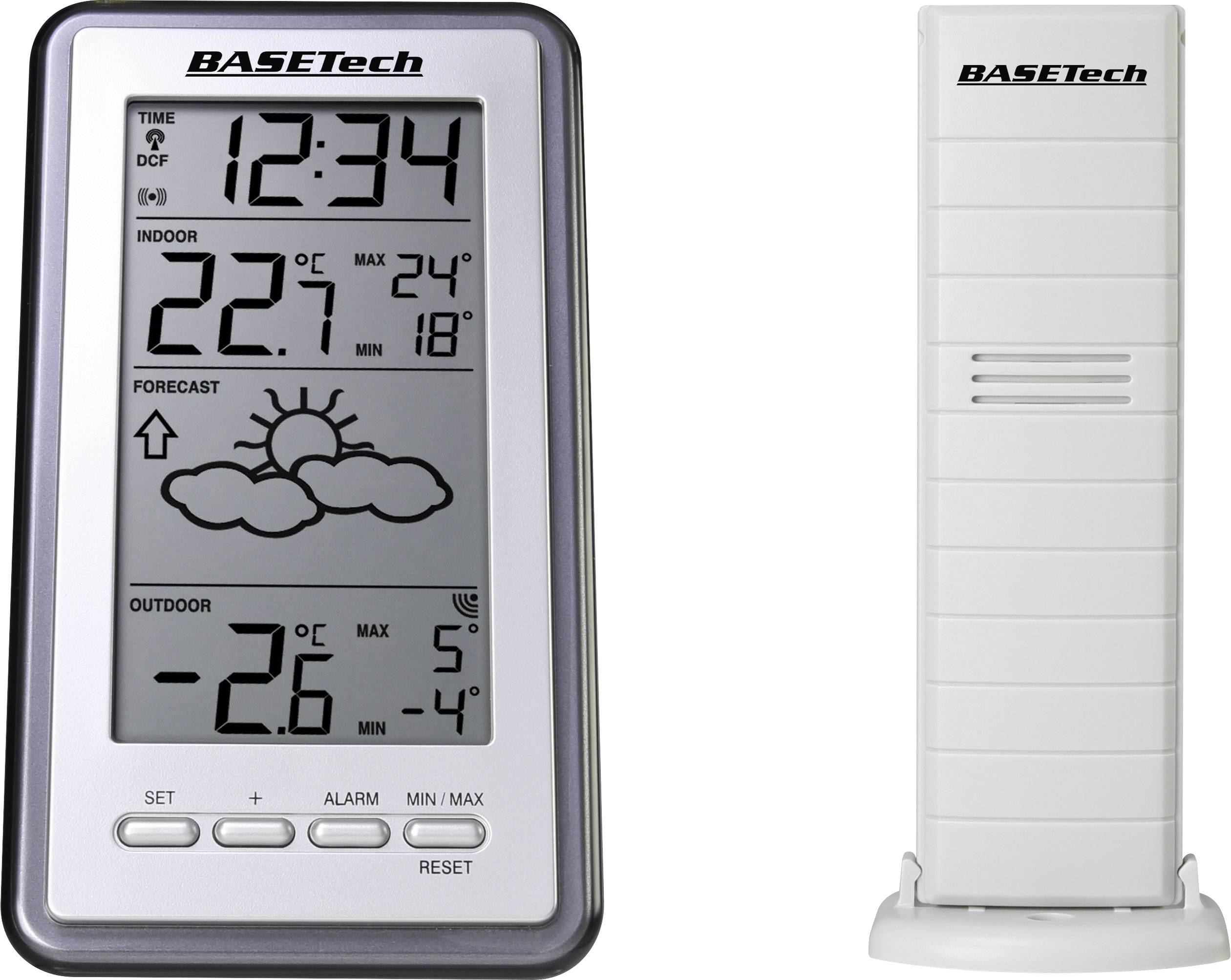Basetech  WS-9130-IT Funk-Wetterstation Vorhersage für 1 Tag