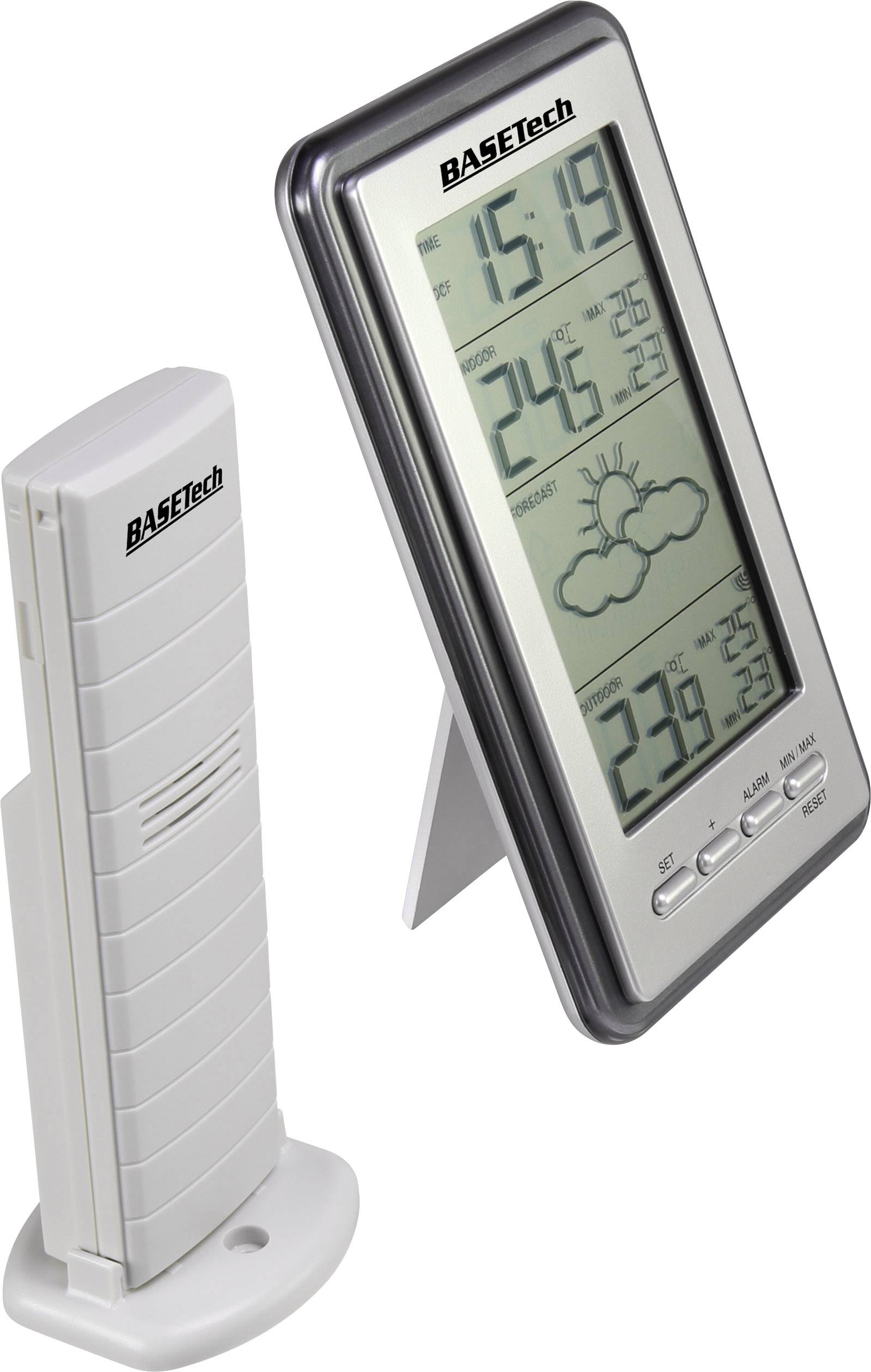 Basetech  WS-9130-IT Funk-Wetterstation Vorhersage für 1 Tag
