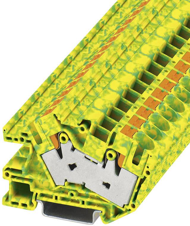 Phoenix Contact 3214024 Schutzleiterklemme 10.2 mm Zugfeder Grün, Gelb 50 St.