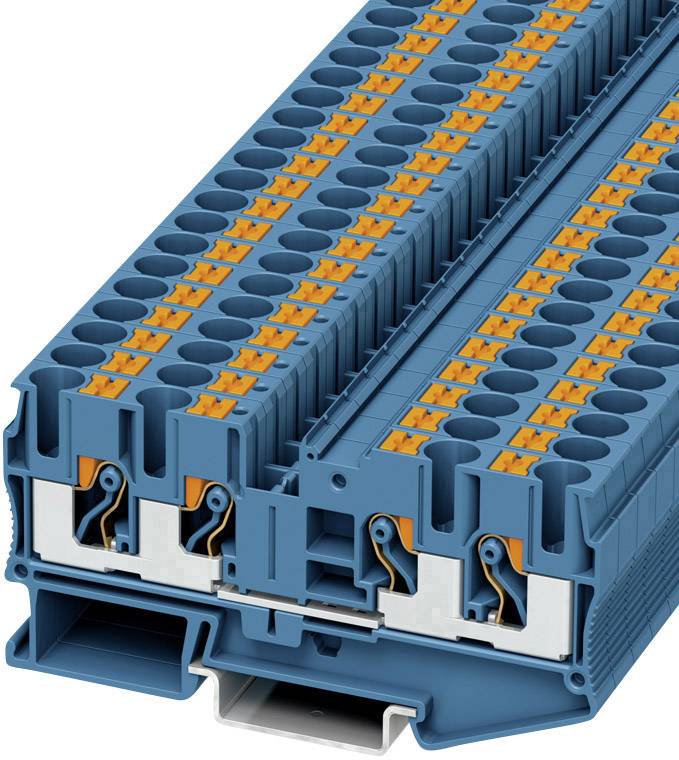 Phoenix Contact 3212947 Durchgangsklemme 8.2mm Zugfeder Blau 50St.