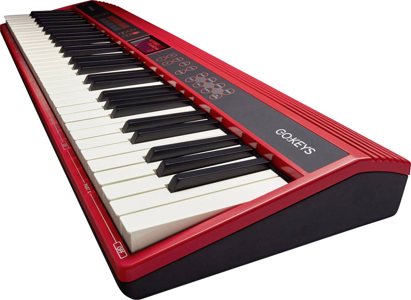 Roland GO:KEYS Keyboard Schwarz, Rot inkl. Netzteil