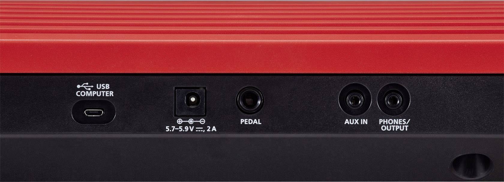 Roland GO:KEYS Keyboard Schwarz, Rot inkl. Netzteil