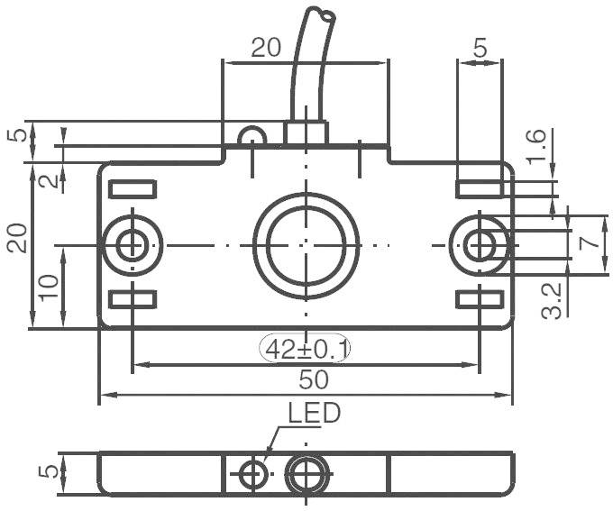 Pepperl+Fuchs Kapazitiver Näherungsschalter CBN5-F46-E2 051974 50 x 20mm nicht bündig PNP