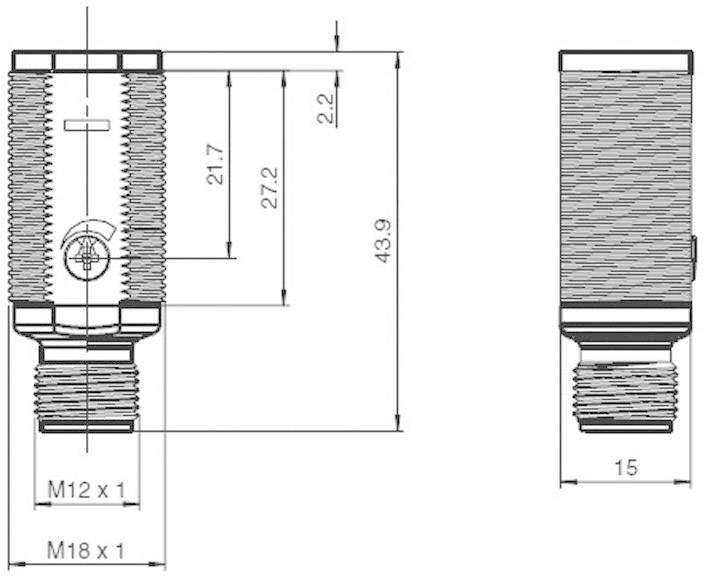 Pepperl+Fuchs Reflexions-Lichttaster GLV18-8-H-120/73/120 GLV18-8-H-120/73/120hellschaltend, dunkelschaltend