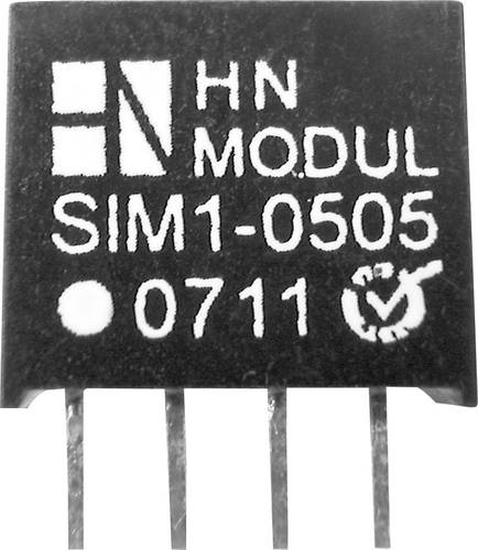 HN Power SIM1-1212-SIL4 DC/DC-Wandler, Print 12 V/DC 12 V/DC 83mA 1W Anzahl Ausgänge: 1 x