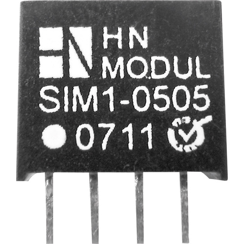 HN Power SIM1-0503-SIL4 DC/DC-Wandler, Print 5 V/DC 3 V/DC 300mA 1W Anzahl Ausgänge: 1 x Inhalt 1St.