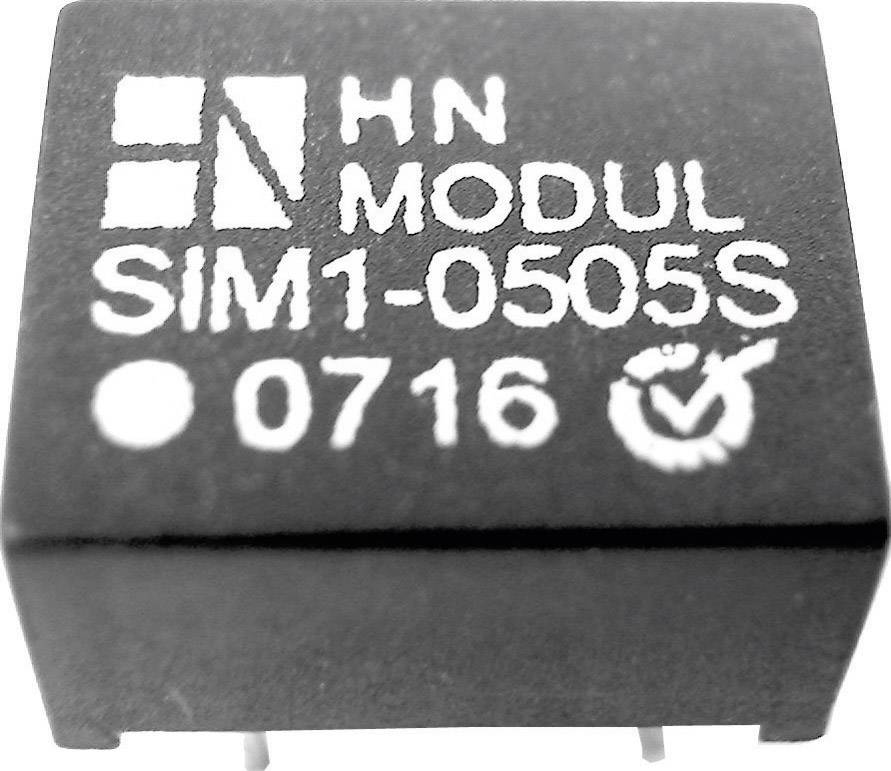 HN Power SIM1-0515D-DIL8 DC/DC-Wandler, Print 5 V/DC 15 V/DC, -15 V/DC 40 mA 1 W Anzahl Ausgänge: 2