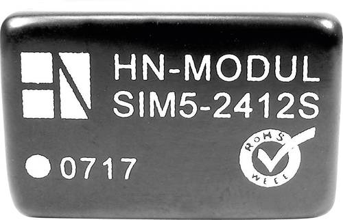 HN Power SIM5-1212D DC/DC-Wandler, Print 12 V/DC 12 V/DC, -12 V/DC 125mA 3W Anzahl Ausgänge: 2 x