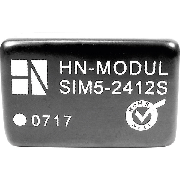 HN Power SIM5-1212S DC/DC-Wandler, Print 12 V/DC 12 V/DC 250mA 3W Anzahl Ausgänge: 1 x