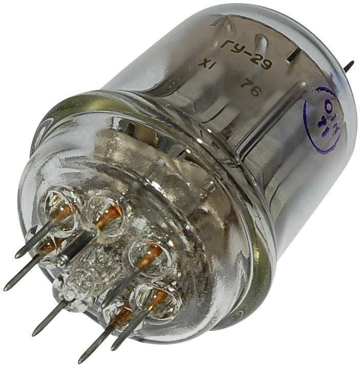 FESTO 829 B = GU 29 = SRS 4453 Elektronenröhre Doppelstrahlpentode 600V 110mA Polzahl: 7 Sockel: Septar Inhalt 1St.
