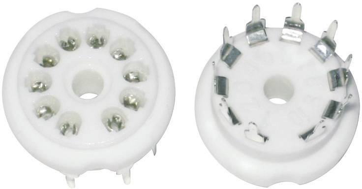 Röhrensockel 1 St. 156847 Polzahl: 10 Sockel: Dekal Montageart: Print Material:Keramik