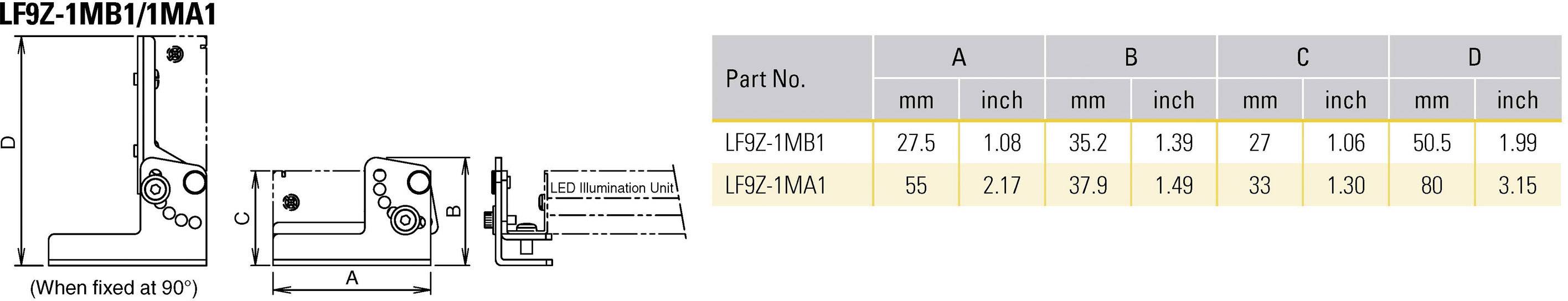 Idec Montagewinkel LF9Z-1MB1 Edelstahl 1St.