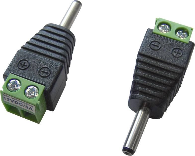 TRU Components LT-DC3.5M Niedervolt-Steckverbinder Stecker, gerade 3.5mm 1.3mm 1St.