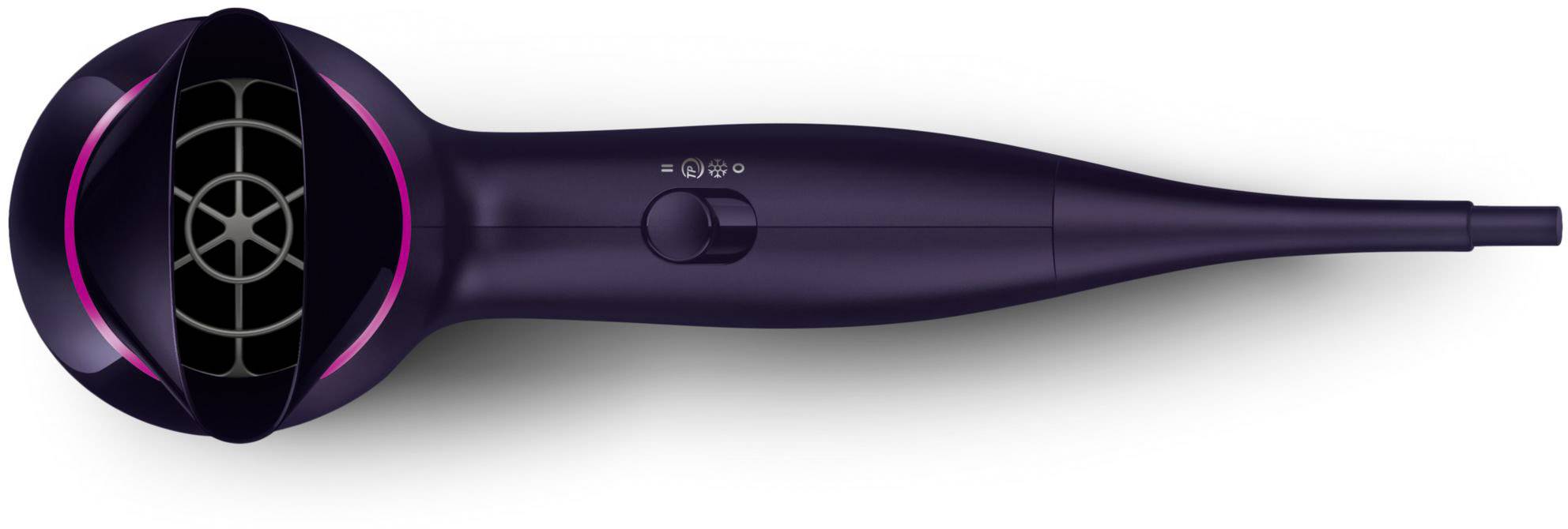 Philips BHD002/00 Reisehaartrockner Schwarz, Pink