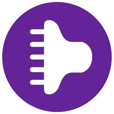 Philips BHD176/00 Haartrockner Schwarz, Violett