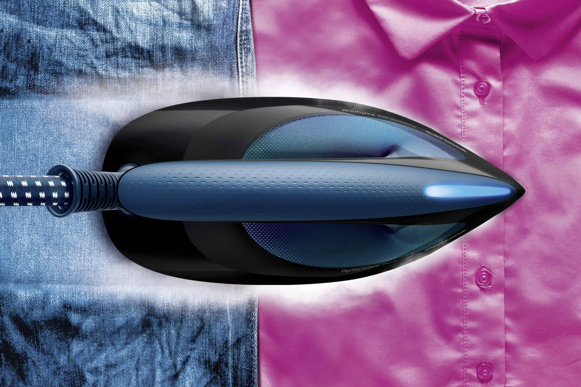 Philips PerfectCare Performer GC8735/80 Dampfbügelstation 2600W Blau, Schwarz